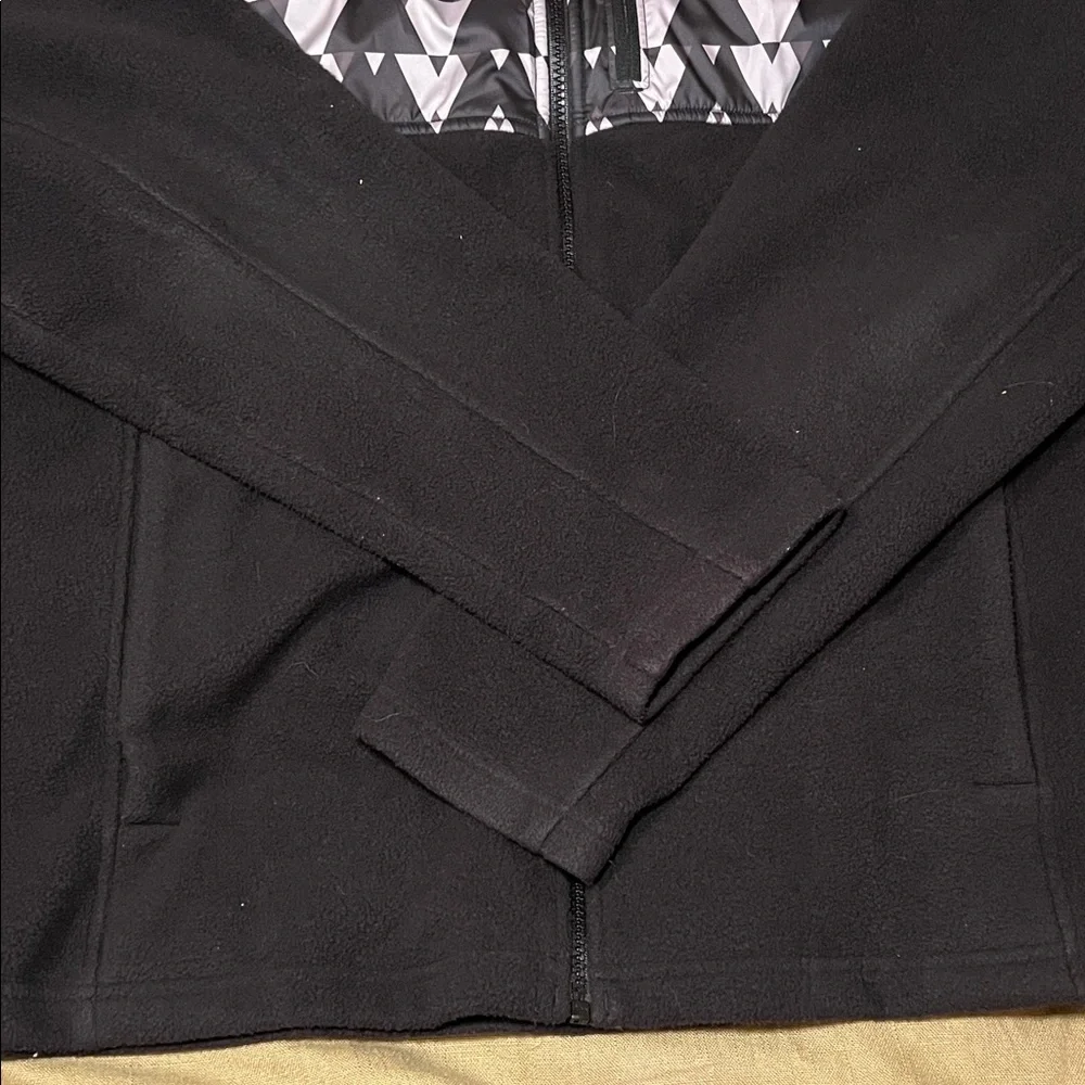 The North Face Black and Gray Fleece Jacket